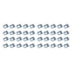 thumbnail image 4 of Base de tornillo de horquilla Scienceny 100 piezas Plata, 4 of 6