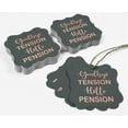 thumbnail image 5 of Inkdotpot Hang Tags Good Bye Tension Hello Pension Retirement Favor Bracket Shape Gift Tags Real Rose Gold Foil Bonbonniere Tag Pack Of 100, 5 of 7