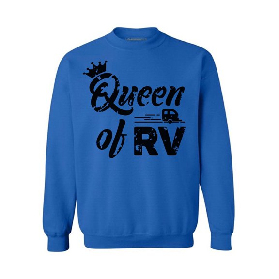 Awkward Styles RV Queen Sweater RV Clothing for Campers RV Trip Accessories RV Queen Crewneck for Women Camping Lovers Gifts Stylish Clothes for Her Camper Cute Ladies Crewneck Sweater for Queens
