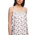 thumbnail image 4 of Moomaya Printed Sleepwear For Ladies WoMen's V-Neck Spaghetti Strap Nightdress, 4 of 6