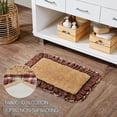 thumbnail image 5 of VHC Brands Beckham Country 20"x30" Bathmat Red Ruched Ruffle Cotton Solid Color Rectangle Bath Decor, 5 of 5