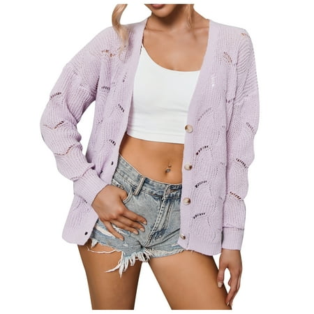 

Womens Long Cardigans Lightweight Women S Knitted Sweet Floral Cardigan V-Neck Long Sleeve Button Casual Sweater over Size Sweaters Women Cardigan Maternity Cardigans for Fall Pearl Button Cardigan