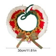 thumbnail image 2 of Tvtnvo Dog Clothes Pet Clothes Handwoven Cotton Christmas Pet Neck Collar for Cats and Dogs Adjustable Lace up Festive Bow and Bell Holiday Accessory Red Bust 11.8in Back 11.8in, 2 of 5