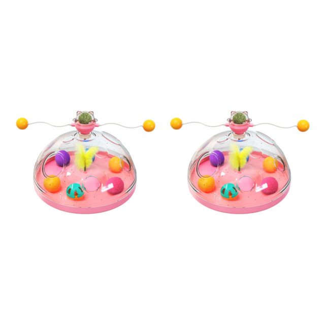 Greeniant Juguete para gatos, pista giratoria interactiva, bola estimulante, juego , gatos, bromas, tesoro, cerebro, pecho, rompecabezas, Type3 NO3