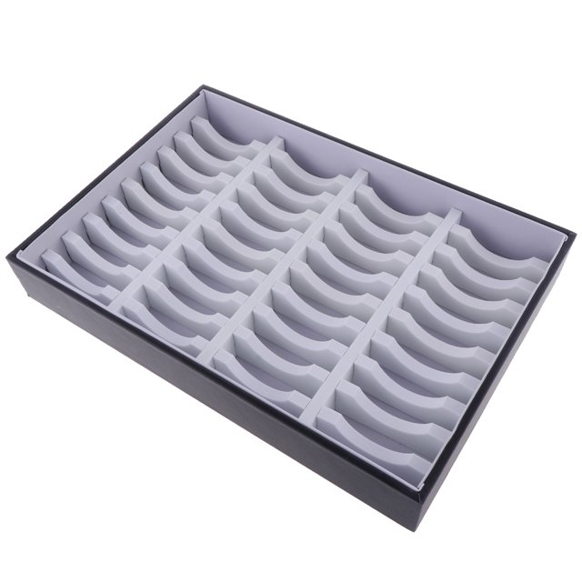 40 Slot rge PU Leather Insert para Exhibición de Brazalete de de Joyería , Individual , 35x24x5cm Sunnimix Vitrina de joyería de pulsera