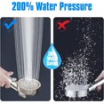 thumbnail image 4 of SHIQI-High Pressure Shower Head with Hose and On Off Switch, Water Saving Handheld RV Shower Head with 3 Settings, Detachable Shower Heads with Hose and Angle-Adjustable Bracket (Brushed Nickel), 4 of 4