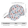 thumbnail image 3 of Yiaed Nautical And Pirate Owls Print Cap Adjustable Size for Running Workouts and Outdoor Activities All Seasons, 3 of 8