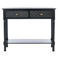 thumbnail image 2 of SAFAVIEH Halton Modern 2 Drawer Console Table, Black, 2 of 7