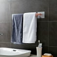 thumbnail image 5 of Self Adhesive Bathroom Towel Bar Brushed Stainless Steel Bath Wall Shelf Rack Hanging Towel Stick On Sticky Hanger Contemporary Style, 5 of 6