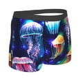 thumbnail image 3 of Disketp Transparent Jellyfishes Men'S Boxer Briefs,Soft And Breathable Cotton Underwear With Comfortflex Waistband, 3 of 9