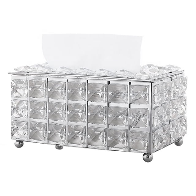 Soporte para caja de pañuelos NikouMX plateado claro