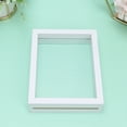 thumbnail image 1 of UPGRATOR 1Pc Double Sided Picture Frame White Glass Display Retro Home Decoration Family, 1 of 8
