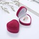 thumbnail image 4 of Caja de almacenamiento para pendientes, anillos, orejas, gancho, vitrina, collar en forma de corazón, pulsera, cajas de transporte románticas, Ropa, zapatos y accesorios Miscelánea rosa rojo blanco Jumpingount AP016250-03, 4 of 6