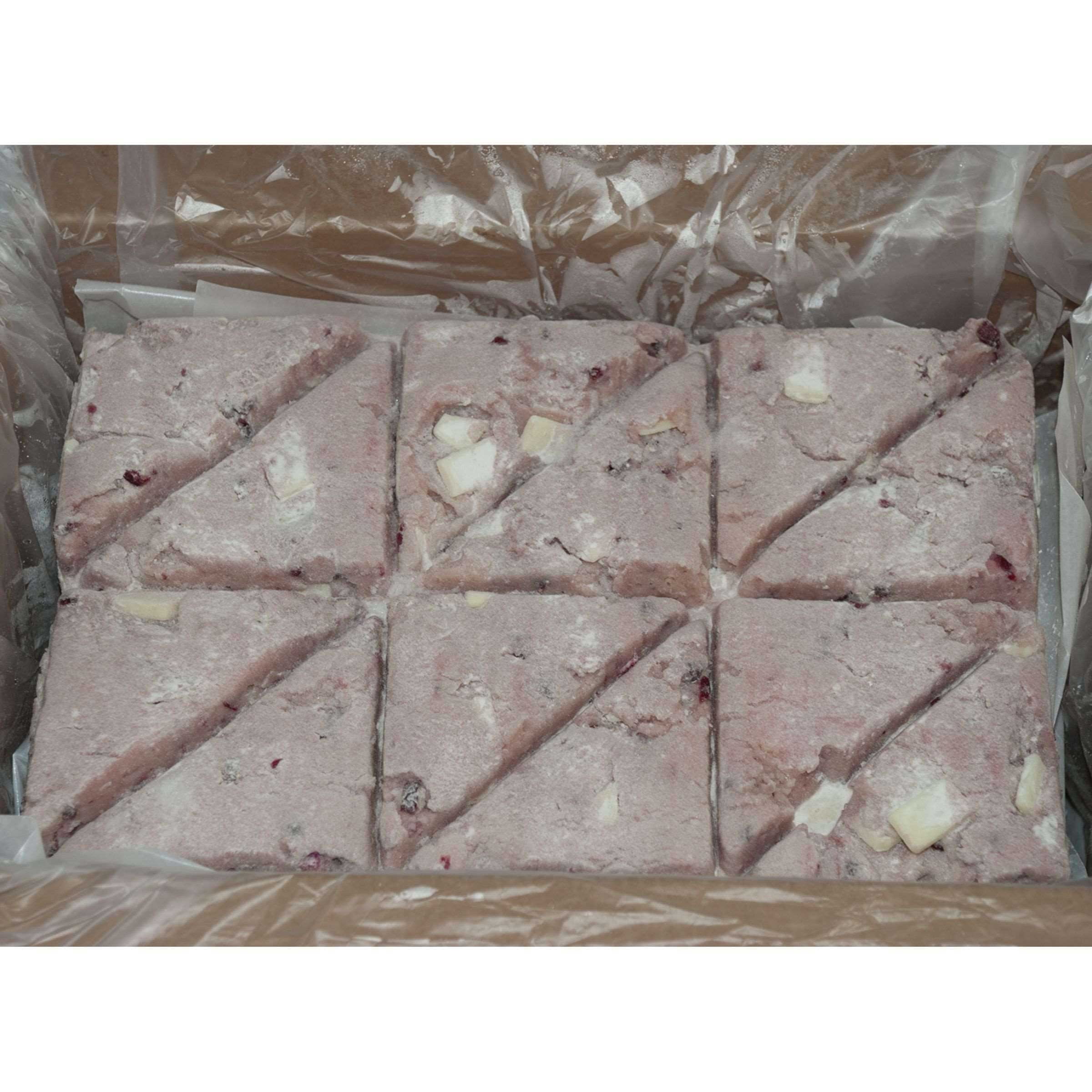 Pillsburry Freezer to Oven White Chocolate Raspberry Scone 3.75 ounce each - 96 per case.
