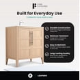 thumbnail image 5 of Fine Fixtures Leafside 30 Inch Bathroom Vanity with Sink in Sand Oak, 5 of 8
