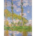 thumbnail image 2 of Monet, Claude 20x24 Black Ornate Wood Framed with Double Matting Museum Art Print Titled - Poplars in the sun, 2 of 4