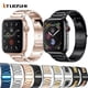 thumbnail image 2 of Correa para Apple Watch 7 6 5 4 3 2 1 Correa de pulsera de acero inoxidable de metal para iWatch Series 42MM / 38MM / 40MM / 44MM / 45MM / 41M Tan Jianjun unisex, 2 of 2