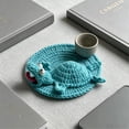 thumbnail image 2 of Crochet Lizard Coaster, Fun Little Lizard Coasters, Cute 3D DIY Handmade Funny Amigurumi Animal Cup Mats for Beginners Adult Decorative Drink Mug Rug for Home Decor, 2 of 7
