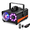 black-orange, variant on 1200W Black-Orange Fog Machine with 6000CFM Output and Remote Control for Disco and Stage Lighting