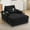 Black, variant on Harper & Bright Designs Accent Chair with Storage Ottoman for Living Room, Single Sleeper Sofa Armchair with Cup Holders and USB Ports, Chenille Lounge Sofa Bed with Phone Holder, Blue
