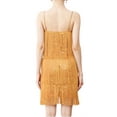 thumbnail image 3 of FOCUSNORM Femmes Fronde Robe Sans Manches sur l'Épaule V Cou Pompons Casual Partie Robe d'Été, 3 of 9