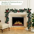 thumbnail image 5 of 9 Ft Christmas Garland - Artificial Wreath with Berries, Front Door Hanging Decor, for Mantel Door Wall, Christmas Decorations, 5 of 5