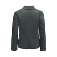 thumbnail image 2 of TiaoBug Kids Girls Blazers Long Sleeve Lapel Collar Formal Casual Suit Jacket School Uniform Blazer Coat Gray 12, 2 of 6