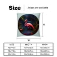 thumbnail image 5 of Flamingo Elegant Velvet Throw Pillow Covers Set of 2 for Bed and Throw Pillows - 16x16, 18x18, 20x20 Inches with Unique Patterns for Home Decor and More, 5 of 6