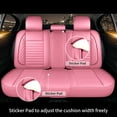 thumbnail image 6 of OTOEZ Universal Car Seat Cover Pink PU Leather 5 Seats, Front Rear Seat Protector Full Set, Waterproof Cushion Fit Most Honda Toyota Chevy Ford Nissan Vehicle Truck SUV, 6 of 10