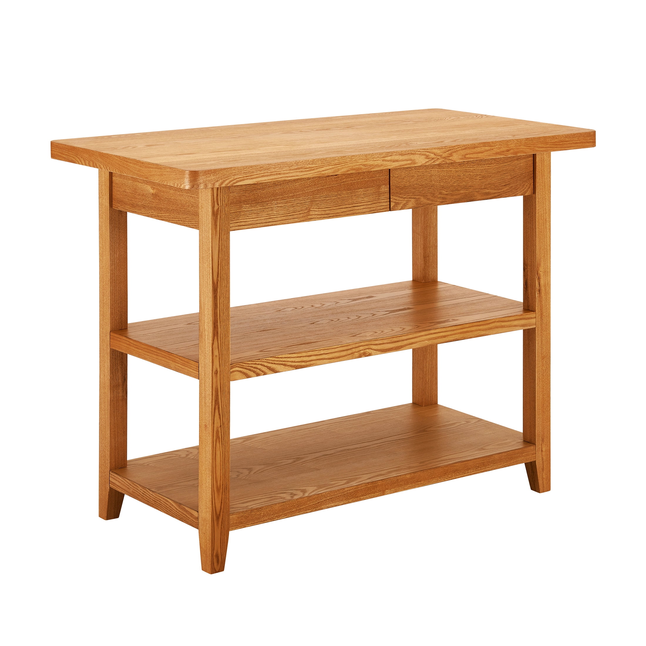 Better Homes & Gardens Reading Wood Kitchen Island, Light Honey
