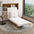 thumbnail image 2 of Jopath 3-in-1 Folding Sofa Bed, 5-Position Adjustable Backrest with Pillow for Living Room, Bedroom & Office (White), 2 of 9