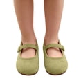 thumbnail image 5 of Toddler Girls Mary Jane Ballet Flats Comfy Elastic Strap Shoes Round Toe Dress Shoes Soft Non Slip Shoes for Wedding, Party and Daily Occasions Mint Green 28, 5 of 8