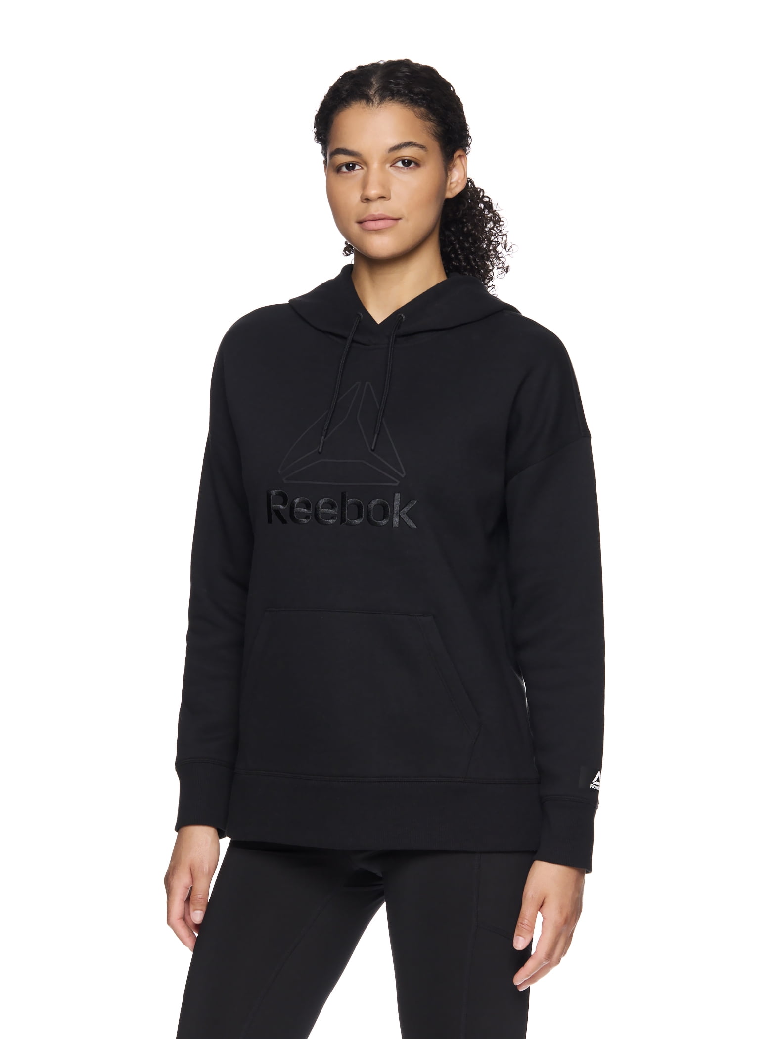 Reebok Women's and Women's Plus Large Logo Hoodie with Pocket, Sizes XS-4X