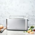 thumbnail image 3 of ZWILLING Enfinigy, 4-Slice Long Slot Toaster, Extra Wide 1.5" Slot for Bagels and Toast, Silver, 3 of 10