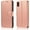 Rose Gold, variant on QLTYPRI Case for iPhone XR, Premium PU Leather Simple Wallet Case Card Slots Kickstand Magnetic Closure Shockproof Flip Cover for iPhone XR - Black