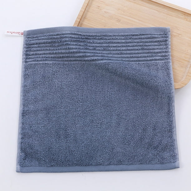 Toalla Suave y Absorbente de Hilo a Rayas de Color Sólido, Toalla Facial, Juego de Cuatro Unidades.