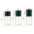 thumbnail image 6 of Sylvtty Ceramic Flower Pot with Metal Stand Floor Standing Flowerpot Holder Iron Frame for Heavy-Duty Pots Offices Homes Indoor Display, 6 of 7
