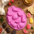 thumbnail image 5 of Multi-Use Grade Silicone Tray, Chocolate Candy Molds, Silicone Molds for Candles, Making Molds, 9X7X0.5 in 9-Cavity Fruit Themed Design Including Strawberry, Orange, Watermelon, 5 of 7