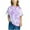 Purple, variant on Babysbule New Arrivals Kid Clothes Girls Boys Fashion Short Sleeve Gradient Print Tops Crewneck Summer Loose T-shirt