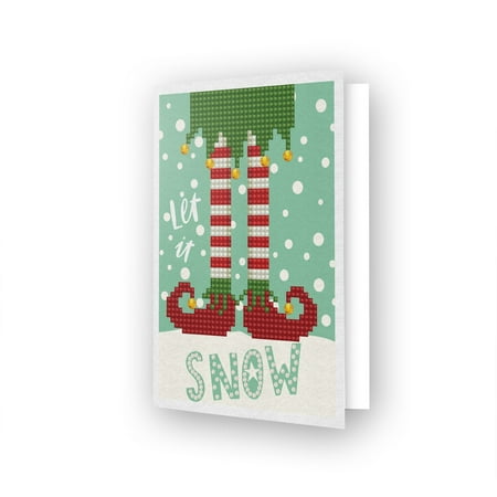 UPC: 4897073247939 | Diamond Dotz Diamond Art Greeting Card Kit 5 X7 -Let It Snow