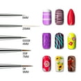 thumbnail image 4 of Beaute Galleria 5 Pieces Nail Art Brush Set with Liners and Striping Brushes, for Thin Fine Line Drawing, Detail Painting, Striping, 4 of 7