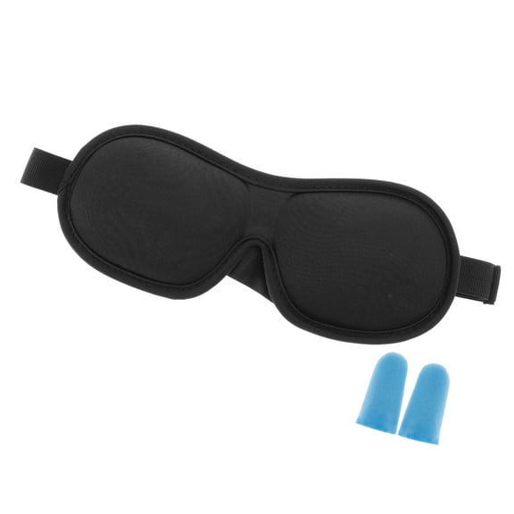 Vocoste 1 Set Black Flat Style 3D Sleep Mask Soft 3D Eye Shade Cover for Rest