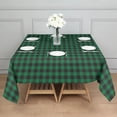 thumbnail image 3 of Green Black Checkerboard Checkered Pattern Square Tablecloth,Waterproof Square Table Cover,Wipeable Spillproof Washable Table Cover for Home Kitchen Party Decor 42"X42"(107x107cm), 3 of 6