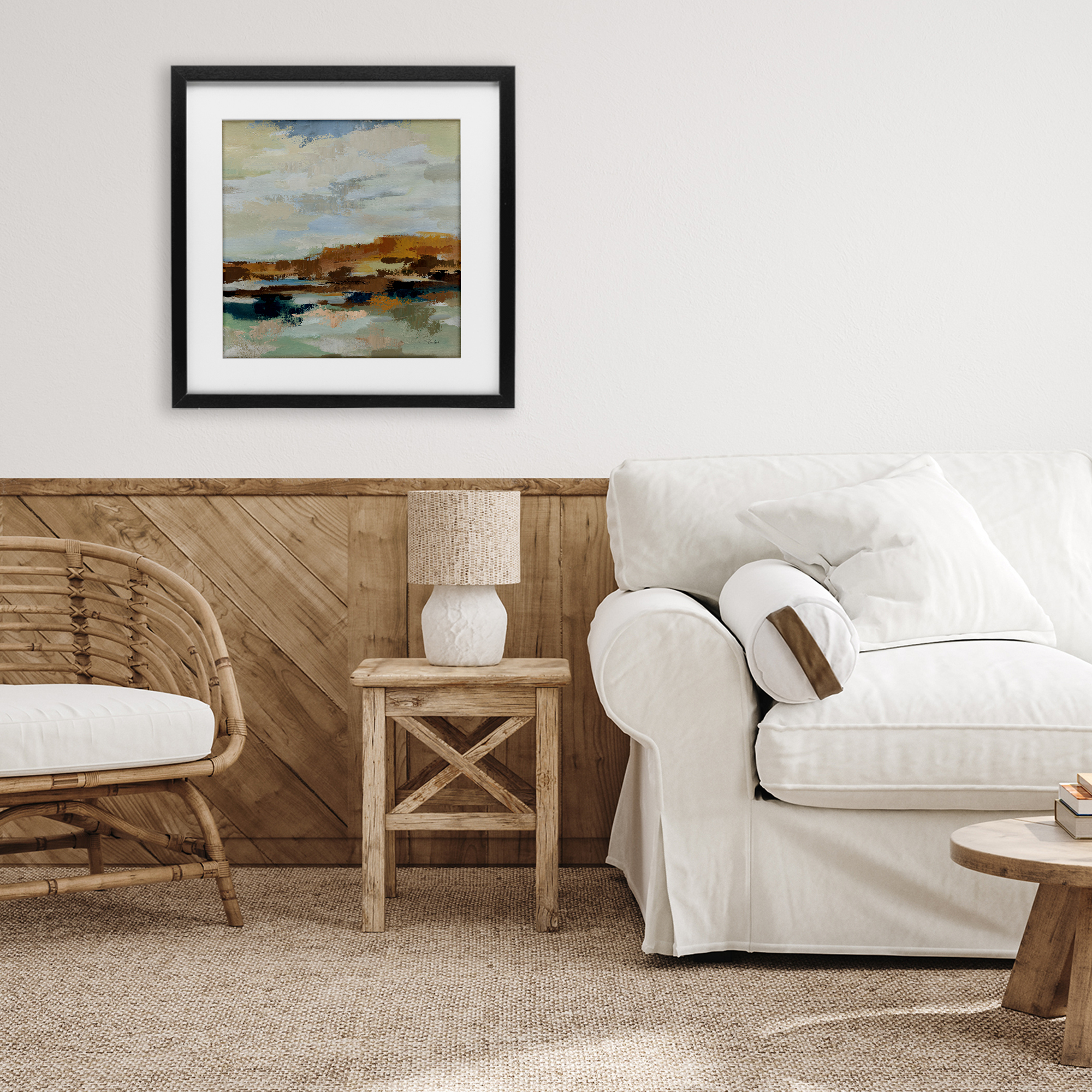 Stupell Industries American West Distortion Black Framed Print Under Glass, design by Silvia Vassileva