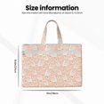 thumbnail image 3 of Gaeub Geese and Flower Print Canvas Tote File Bag,Laptop Tote Bag,Zipper File Bag,Canvas 15 Inch Handbag Purse for Office Travel, 3 of 8