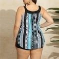 thumbnail image 4 of CALAFEBILA 2 Piece Swimsuit Girls Tankini Modest Summer Plus Size Floral Print Bathing Suits, 4 of 5