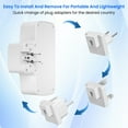 thumbnail image 2 of Dretolfn Universal Travel Adapter kit, International Power Adapter with 6 AC Outlets(3 USB) and 3 Individual Switches,Type A/B/C/G/E/F Plug Kit, 2 of 7
