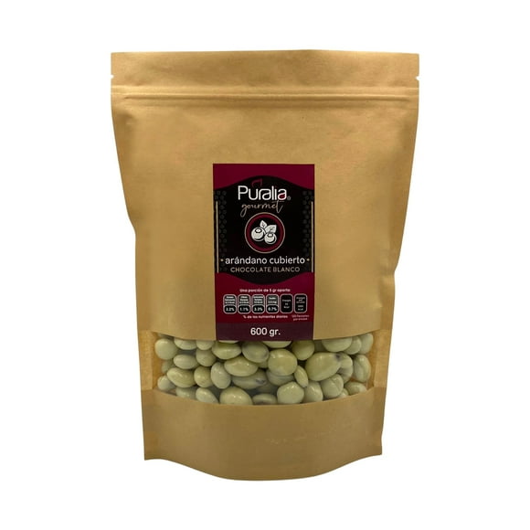 Arándano Cubierto de Chocolate Blanco Puralia Gourmet 600 g Puralia Arándano cuberto de chcolate blanco 600 g