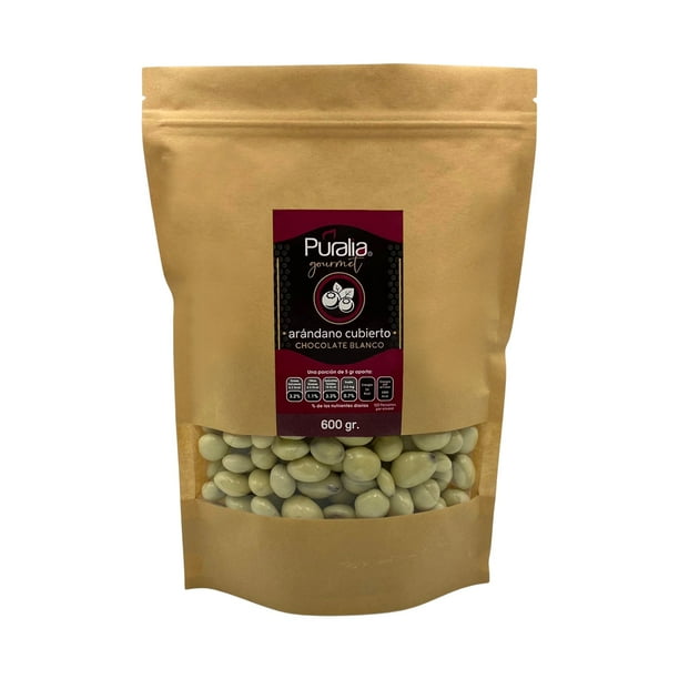 Arándano Cubierto de Chocolate Blanco Puralia Gourmet 600 g Puralia Arándano cuberto de chcolate blanco 600 g