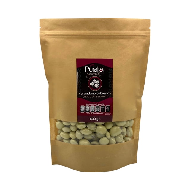 Arándano Cubierto de Chocolate Blanco Puralia Gourmet 600 g Puralia Arándano cuberto de chcolate blanco 600 g